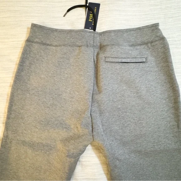 Polo Ralph Lauren Double Knit Tech Fleece Jogger Sweatsuit Grey Black Po…